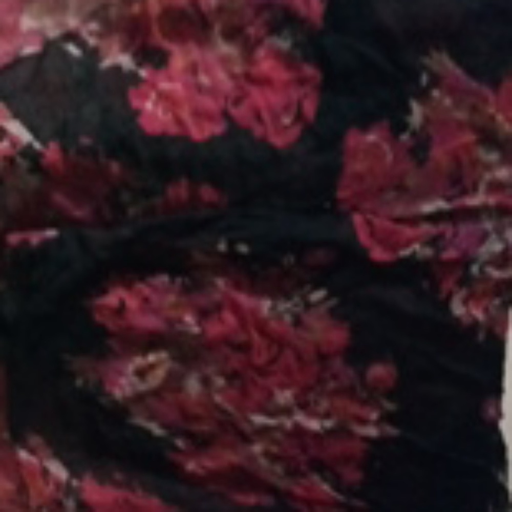 Flower print scarf
